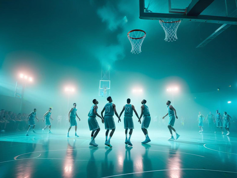 8尺巨人中锋！站着就能直接轻松劈扣！